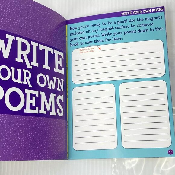 Magnetic Word Play Book Paperback + Word Magnets - Picture 6 of 7